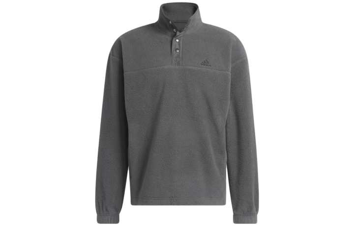 Adidas Adidas Sweatshirts Men's Gray Stand Collar Moderate Regular