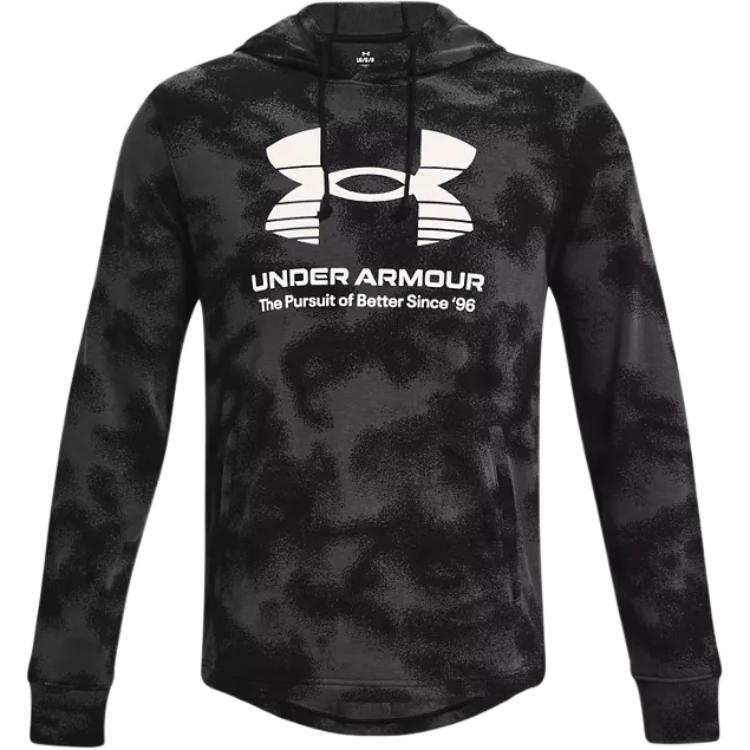 Under Armour Sweatshirts Men's Black Hooded Moderate Regular