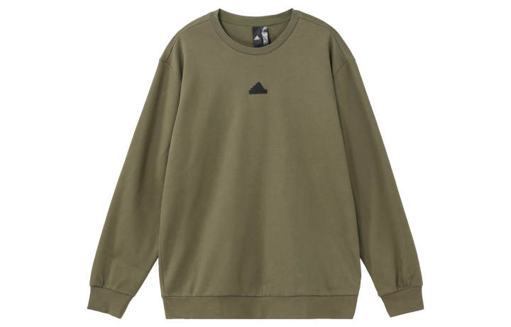 Adidas Adidas Sweatshirts Men's Green Crew Neck Moderate Regular