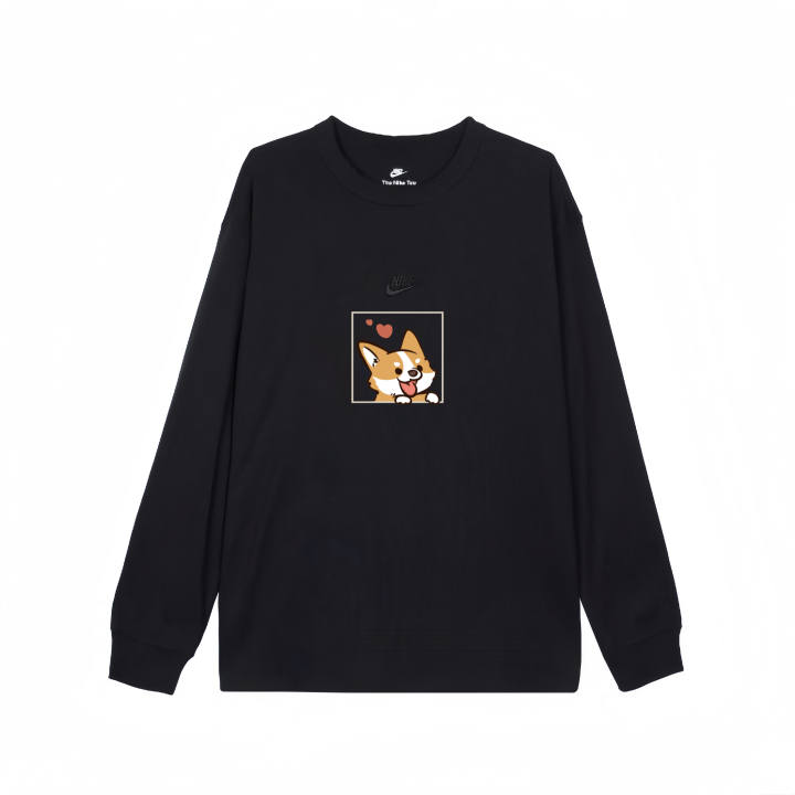 Nike Nike T Shirts Unisex Black Crew Neck Moderate Straight Fit