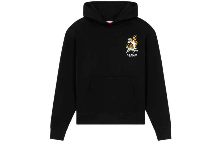 KENZO 'Year Of The Dragon' Classic Hooded Embroidered Sweatshirt Men's Black