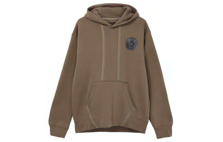 Jordan Jordan Men Paris Saint-Germain Logo Hoodie 'Brown'