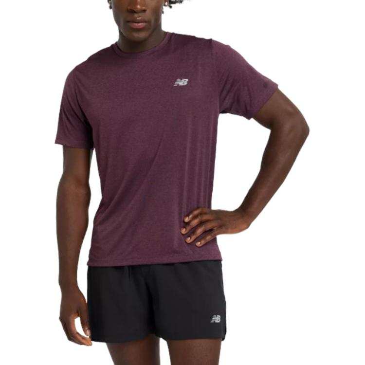 New Balance New Balance T Shirt Men's Plum Brown
