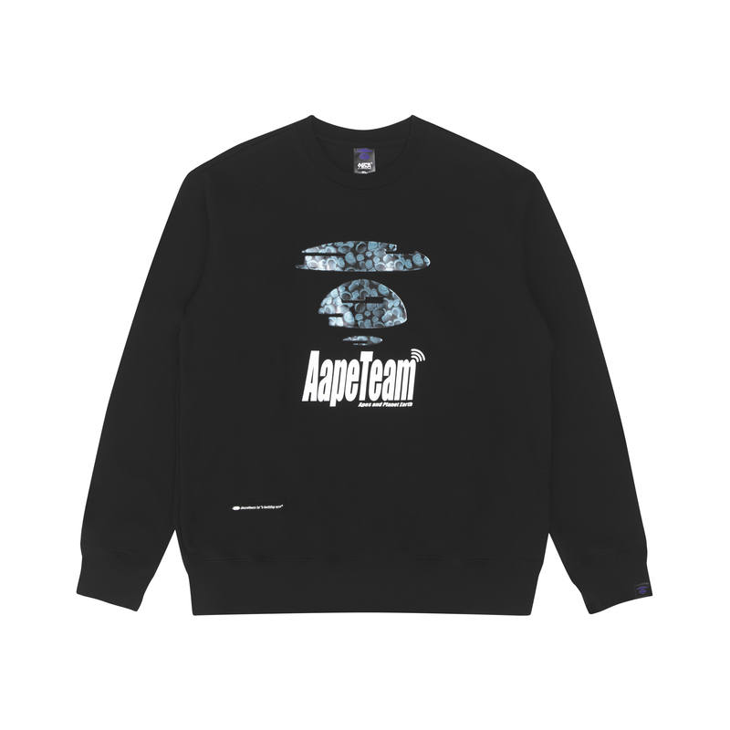 Aape Aape Sweatshirts Men's Crew Neck Moderate Regular