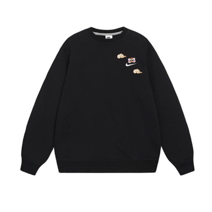 Nike Nike Sweatshirts Unisex Black Crew Neck Thickened Regular