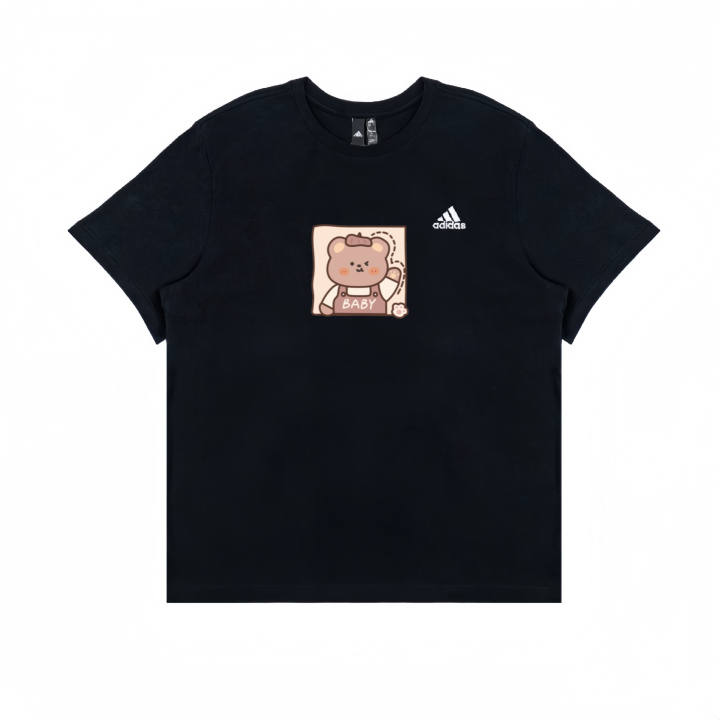 Adidas Adidas T Shirts Unisex Black Crew Neck Moderate
