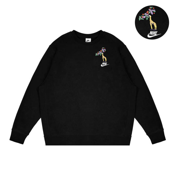 Nike Nike Sweatshirts Unisex Black Crew Neck Moderate Regular