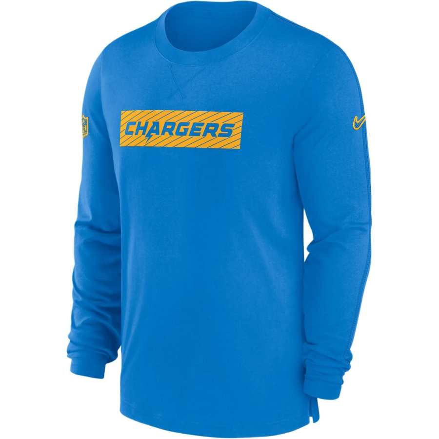 Nike Nike Los Angeles Chargers Sideline Player Team Issue Men's Nike Dri FIT Long Sleeve Top
