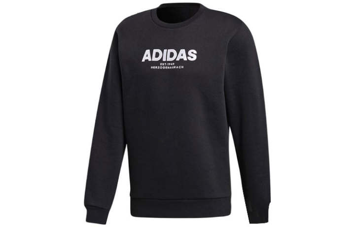 Adidas Adidas Sweatshirts Men's Black Crew Neck Moderate Regular