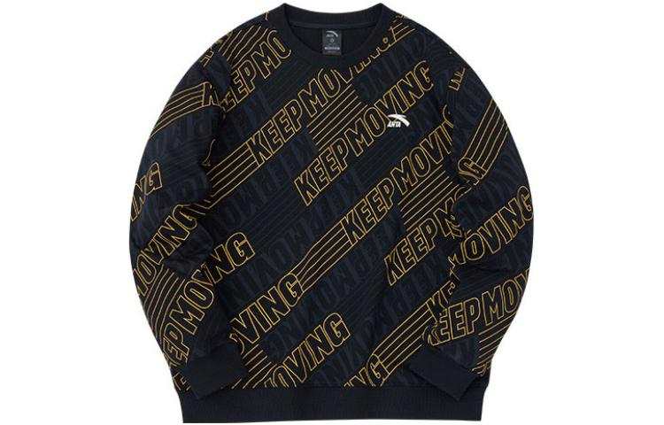 ANTA Life Collection Sweatshirts Unisex Black Crew Neck Moderate Regular