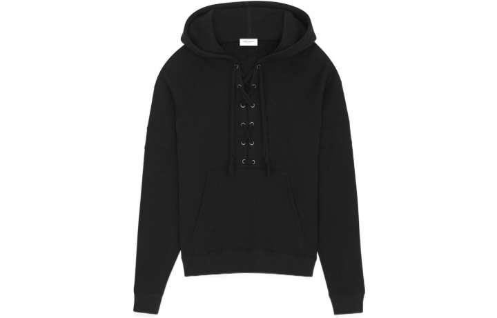 SAINT LAURENT SAINT LAURENT Laced Drawstring Hoodie