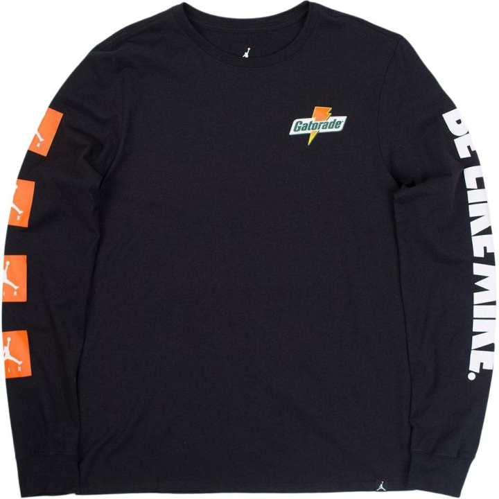 Jordan Jordan T Shirts Men's Black Crew Neck Moderate Straight Fit