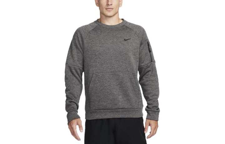 Nike Nike Sweatshirts Men's Gray Crew Neck Moderate Regular