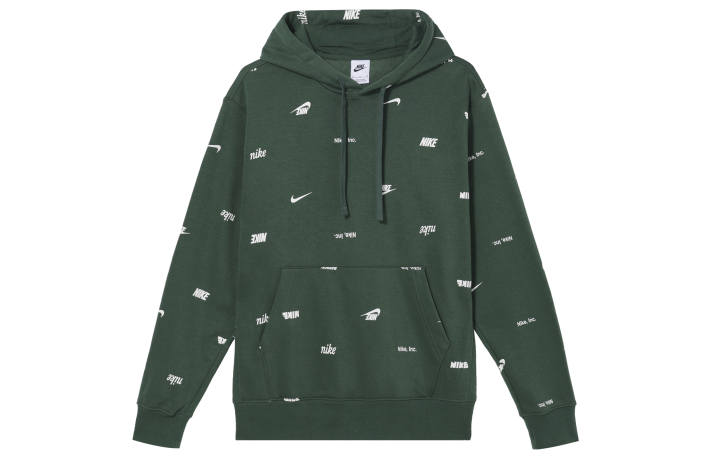 Nike Nike Sweatshirts Men's Green Hooded Moderate Regular