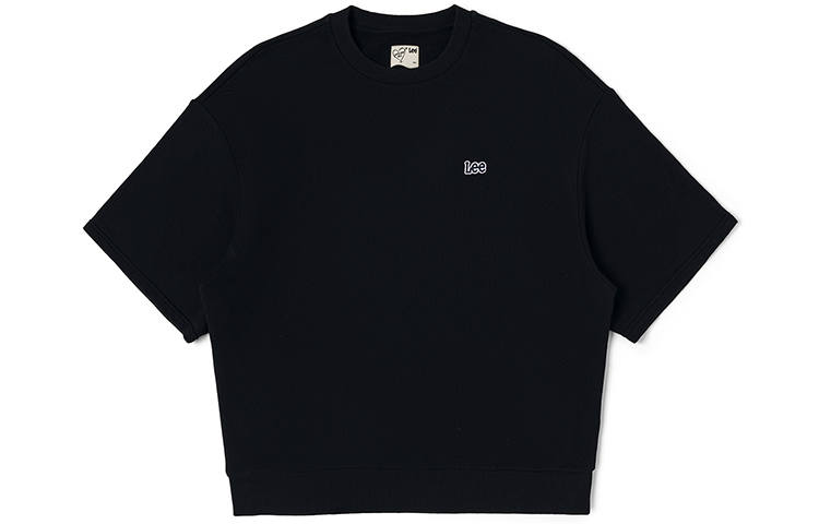 Lee Lee Sweatshirts Men's Black Crew Neck Moderate Regular