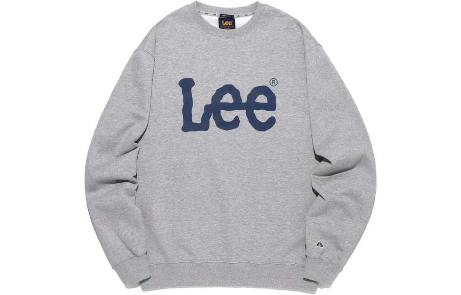 Lee Sweatshirts Unisex Concrete Gray Crew Neck Moderate Other