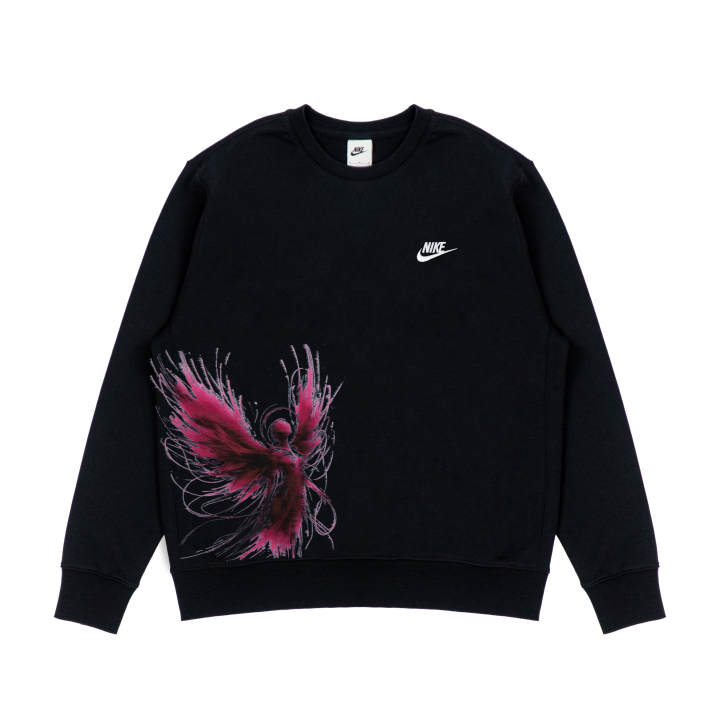 Nike Nike Sweatshirts Unisex Black Crew Neck Moderate Regular