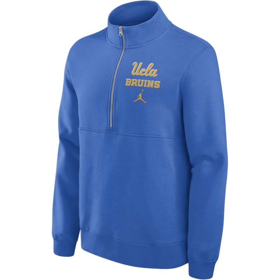 Nike Jordan Ucla Bruins Primetime Club Men's Jordan College 1/2 Zip Crew