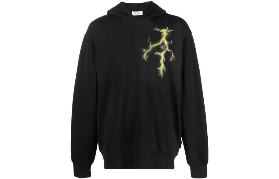 Philipp Plein gothic-print rhinestone-embellished hoodie