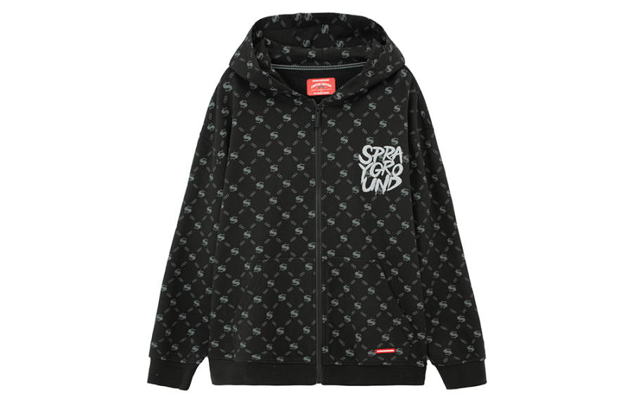 SPRAYGROUND Sweatshirts Unisex Black Hooded Moderate Regular