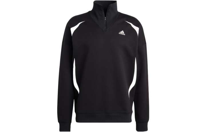 Adidas Adidas COLORBLOCK Sweatshirts Men's Black Stand Collar Moderate Regular