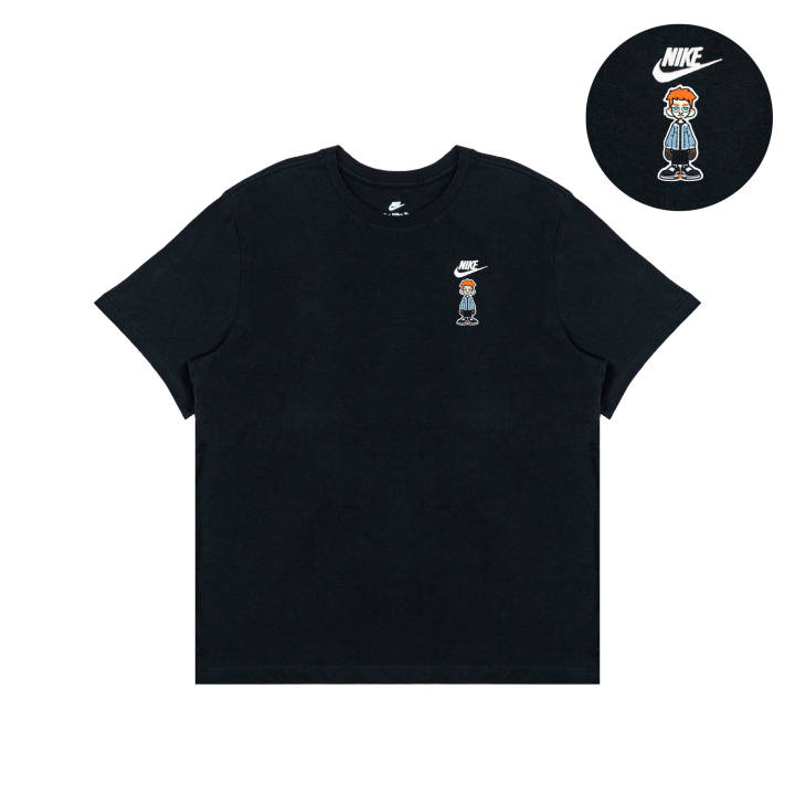 Nike Nike T Shirts Unisex Black Crew Neck Moderate Straight Fit