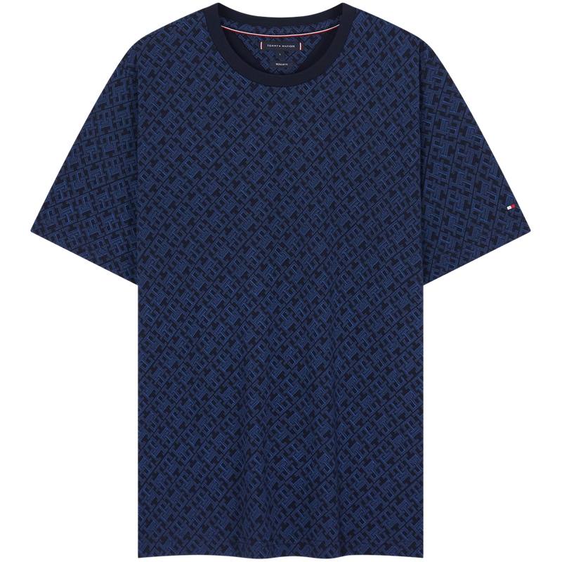 Tommy Hilfiger T Shirts Men's Crew Neck Moderate