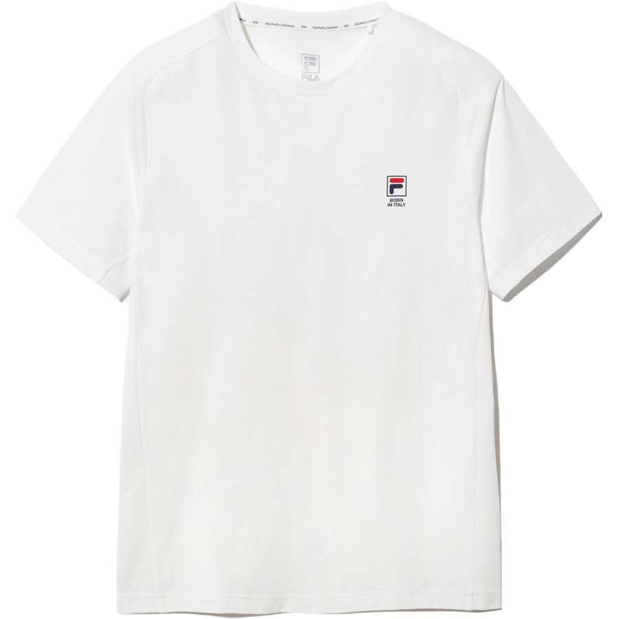 FILA T Shirts Unisex White Crew Neck