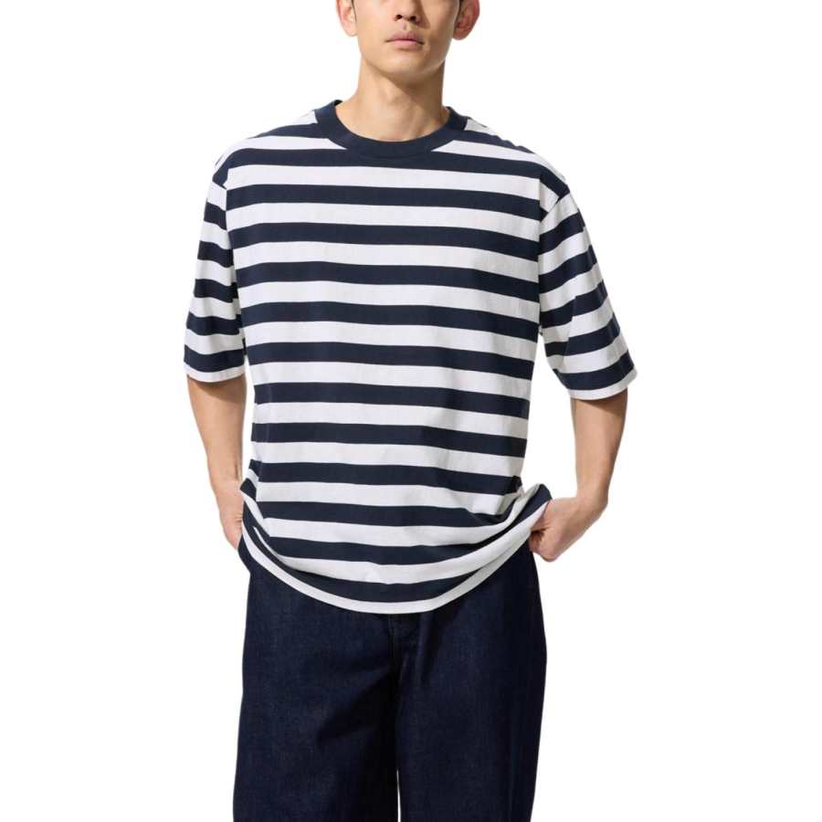 UNIQLO T Shirt Unisex Navy Blue