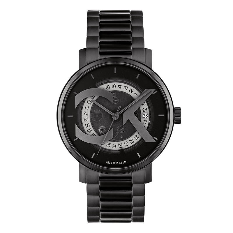 CALVIN KLEIN Wrist Watches Automatic Mechanical Movement Steel Strap 40mm Black Dial Men's Watches 30m Water Resistant