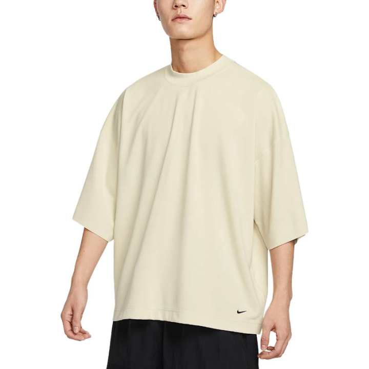 Nike Nike Sportswear T Shirt Men's Light Khaki/Black