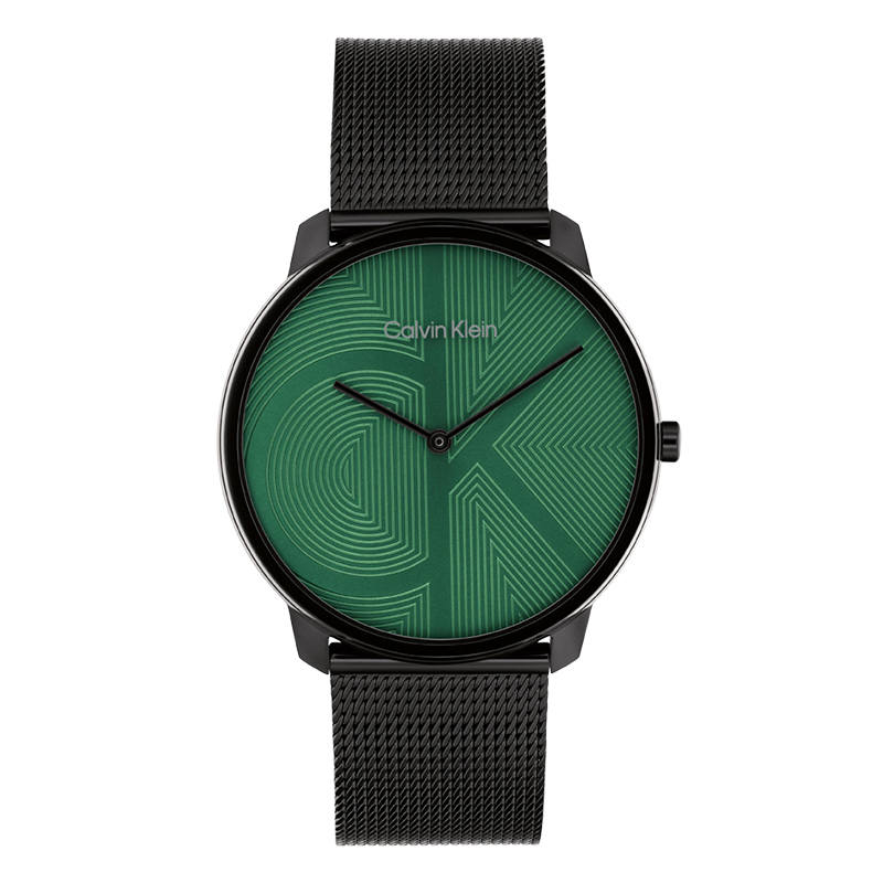 CALVIN KLEIN Wrist Watches Quartz Movement Steel Strap 40mm Green Dial Unisex