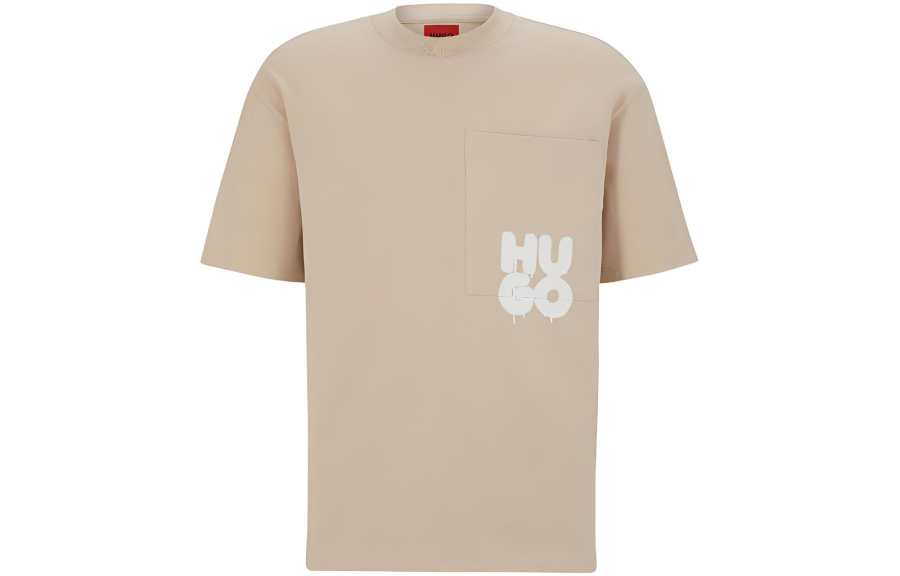 HUGO BOSS SS23 T Shirt Men's Light Beige