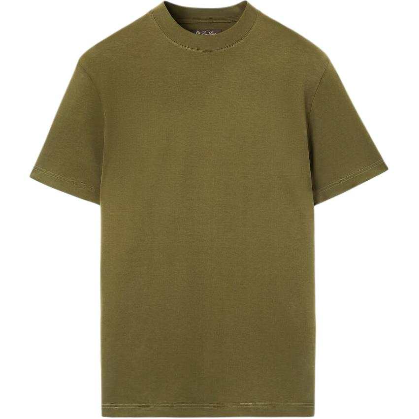 Loro Piana T Shirts Men's Green Crew Neck
