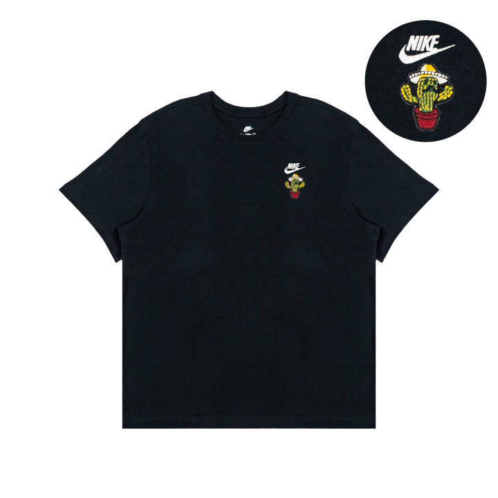 Nike Nike T Shirts Unisex Black Crew Neck Moderate Straight Fit
