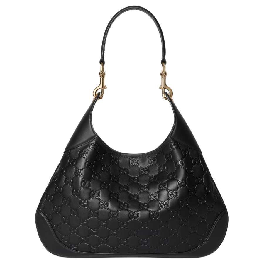 GUCCI Leather Shoulder Bag Small Women's Black