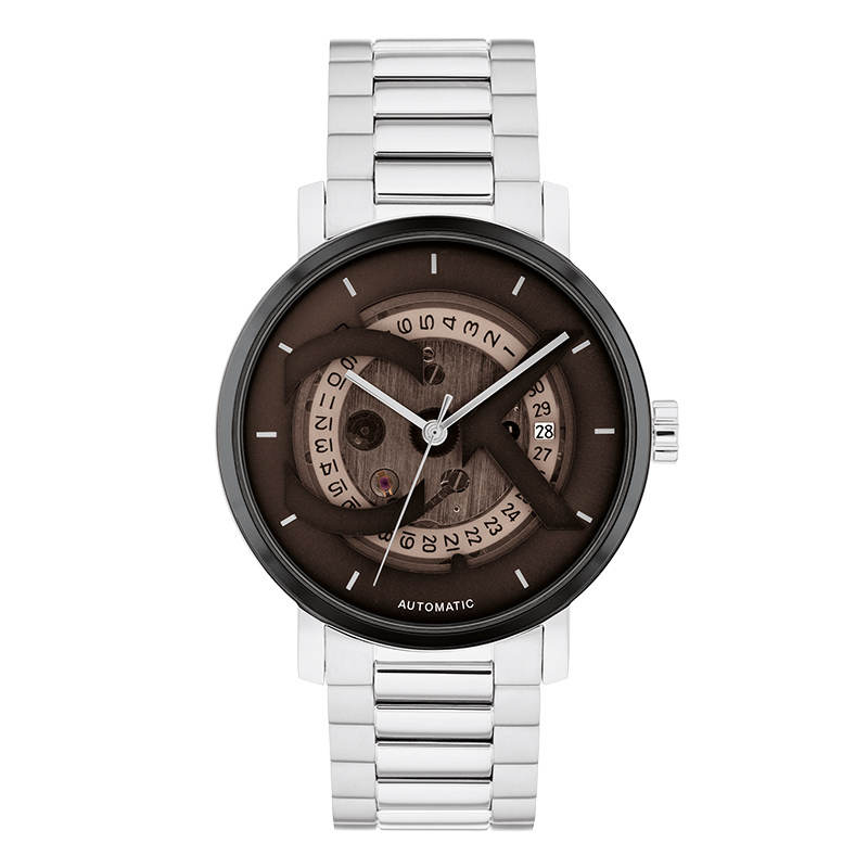 CALVIN KLEIN Wrist Watches Automatic Mechanical Movement Steel Strap 40mm Coffee Watch Dial Men's Watches