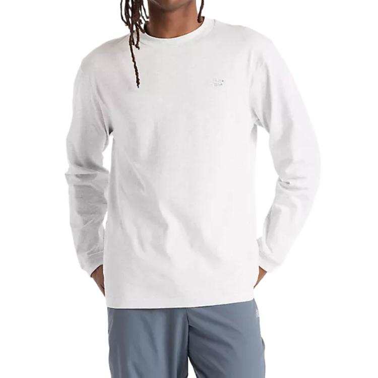 New Balance New Balance Athletics Cotton Long Sleeve T Shirt Men's Gray