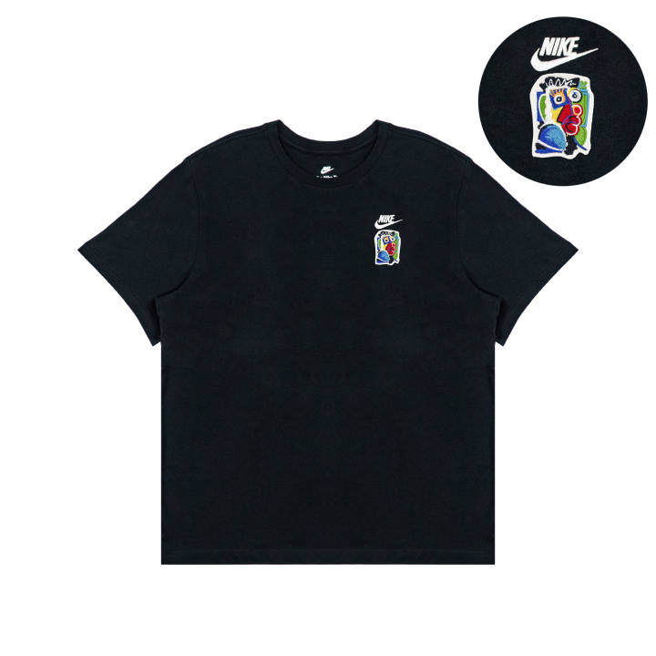 Nike Nike T Shirts Unisex Black Crew Neck Moderate Straight Fit