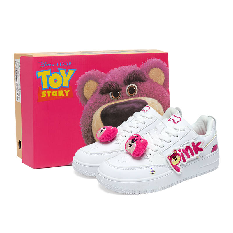 Disney Strawberry Bear Series Slip Resistant, Abrasion Resistant, Breathable Low top Skateboard Shoes Women's