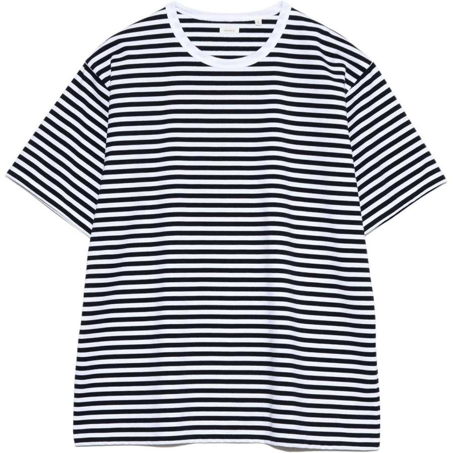 Nanamica Coolmax Striped Short sleeve T shirt
