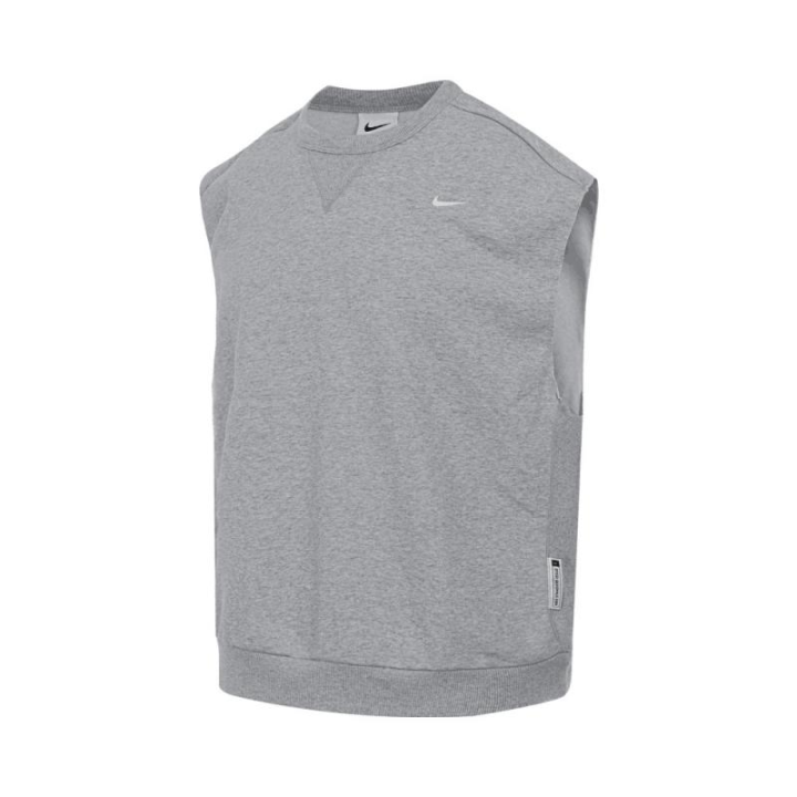 Nike Nike T Shirts Men's Gray Crew Neck Moderate Straight Fit