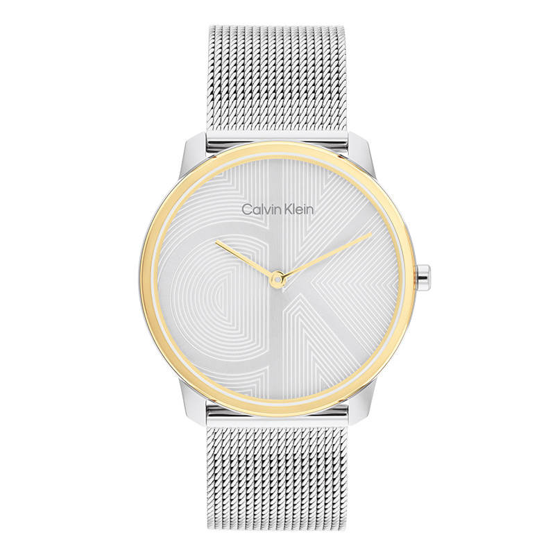 CALVIN KLEIN Wrist Watches Quartz Movement Steel Strap 40mm Silver Dial Unisex 30m Waterproof