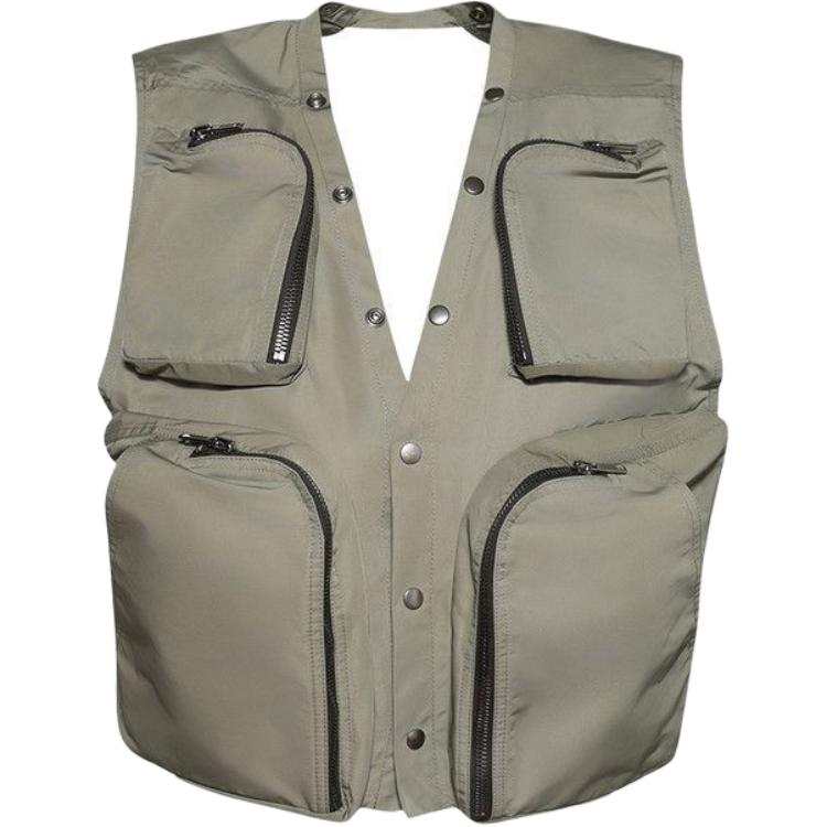RICK OWENS V Neck Cargo Vest
