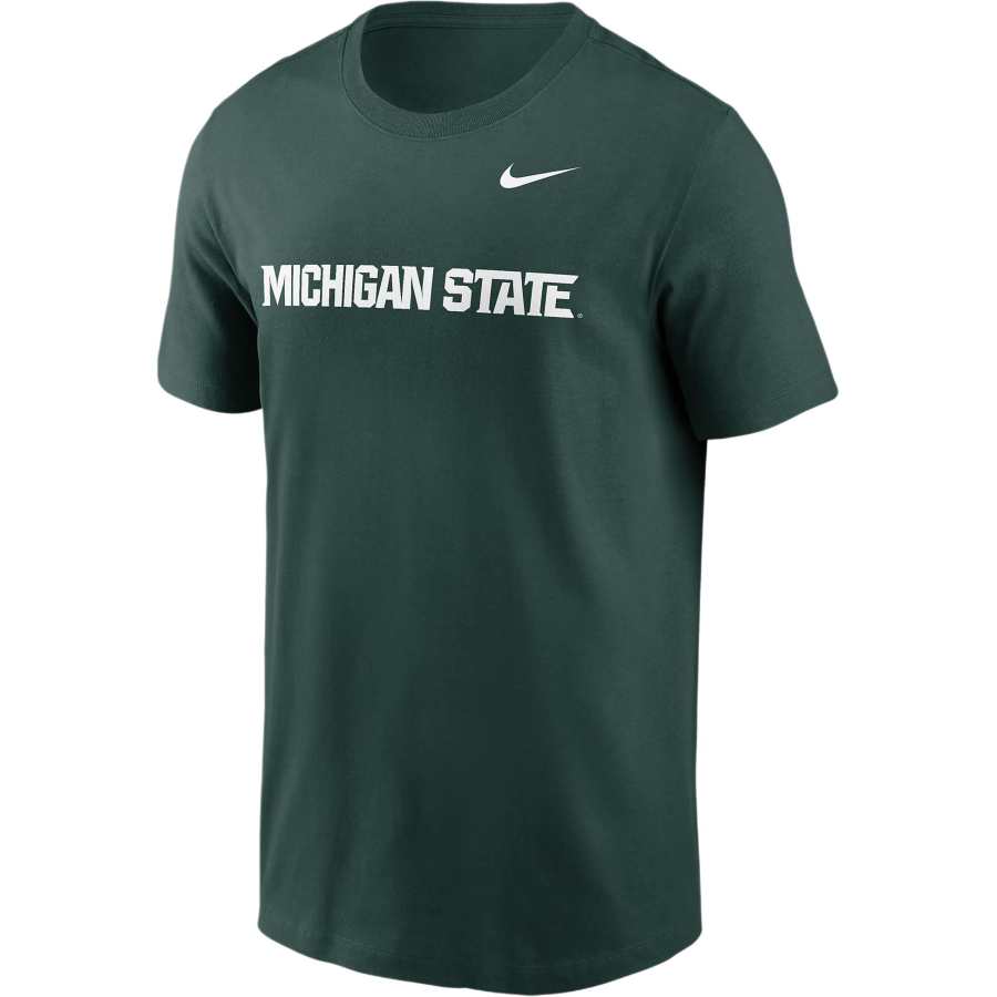 Nike Nike Michigan State Spartans Primetime Wordmark Men's Nike College T-Shirt
