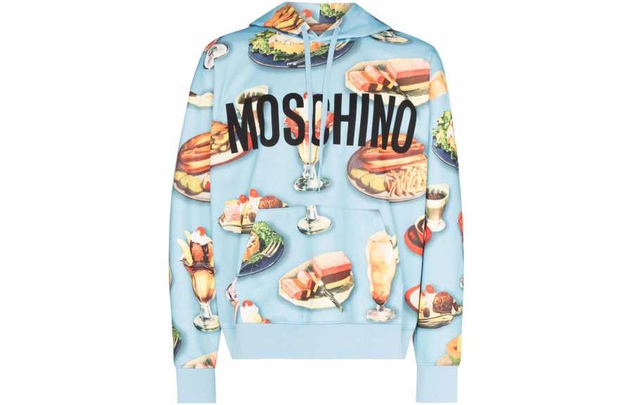 MOSCHINO MOSCHINO Diner Group Printed Drawstring Hoodie