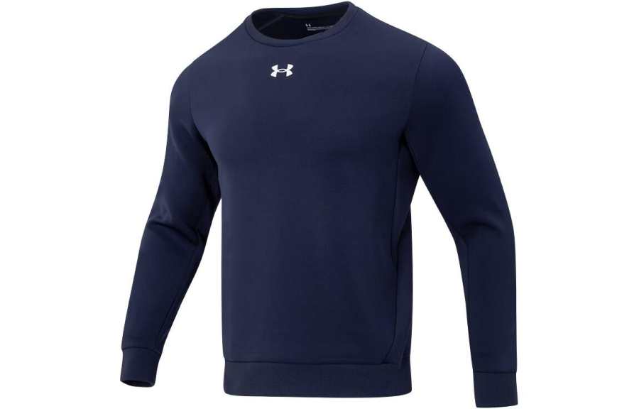 Under Armour Under Armour Sweatshirts Unisex Navy Blue Crew Neck Moderate Regular