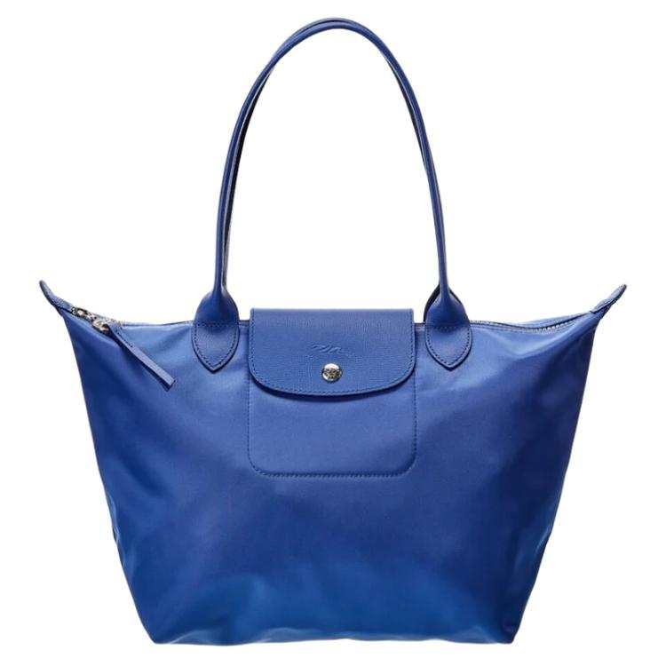 LONGCHAMP Le Pliage Néo Fabric Dumpling Bag, Shoulder Bag, Handbag Small Women's Blue