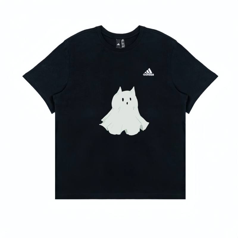 Adidas Adidas T Shirts Unisex Black Crew Neck Moderate Straight Fit