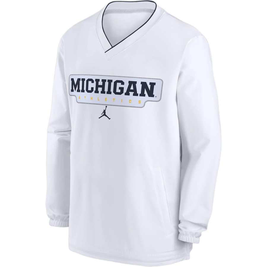 Jordan Jordan Michigan Wolverines Sideline Men's Nike College Long Sleeve Windshirt